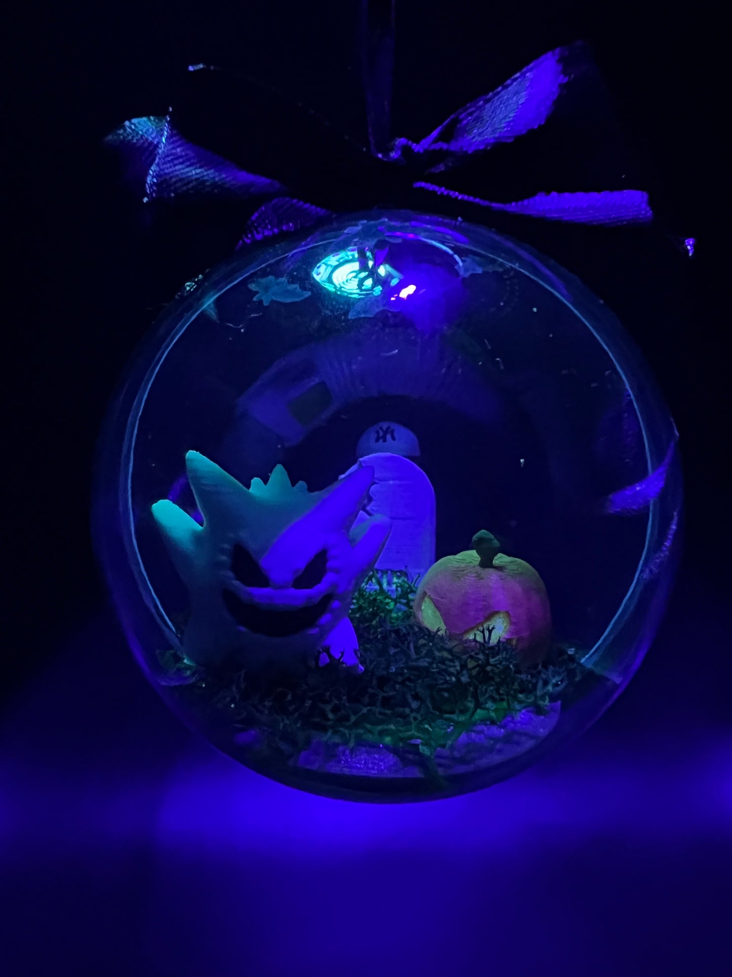 🎃 Pallina Decorativa Halloween - Gengar Edition (Glow in the Dark) 🎃