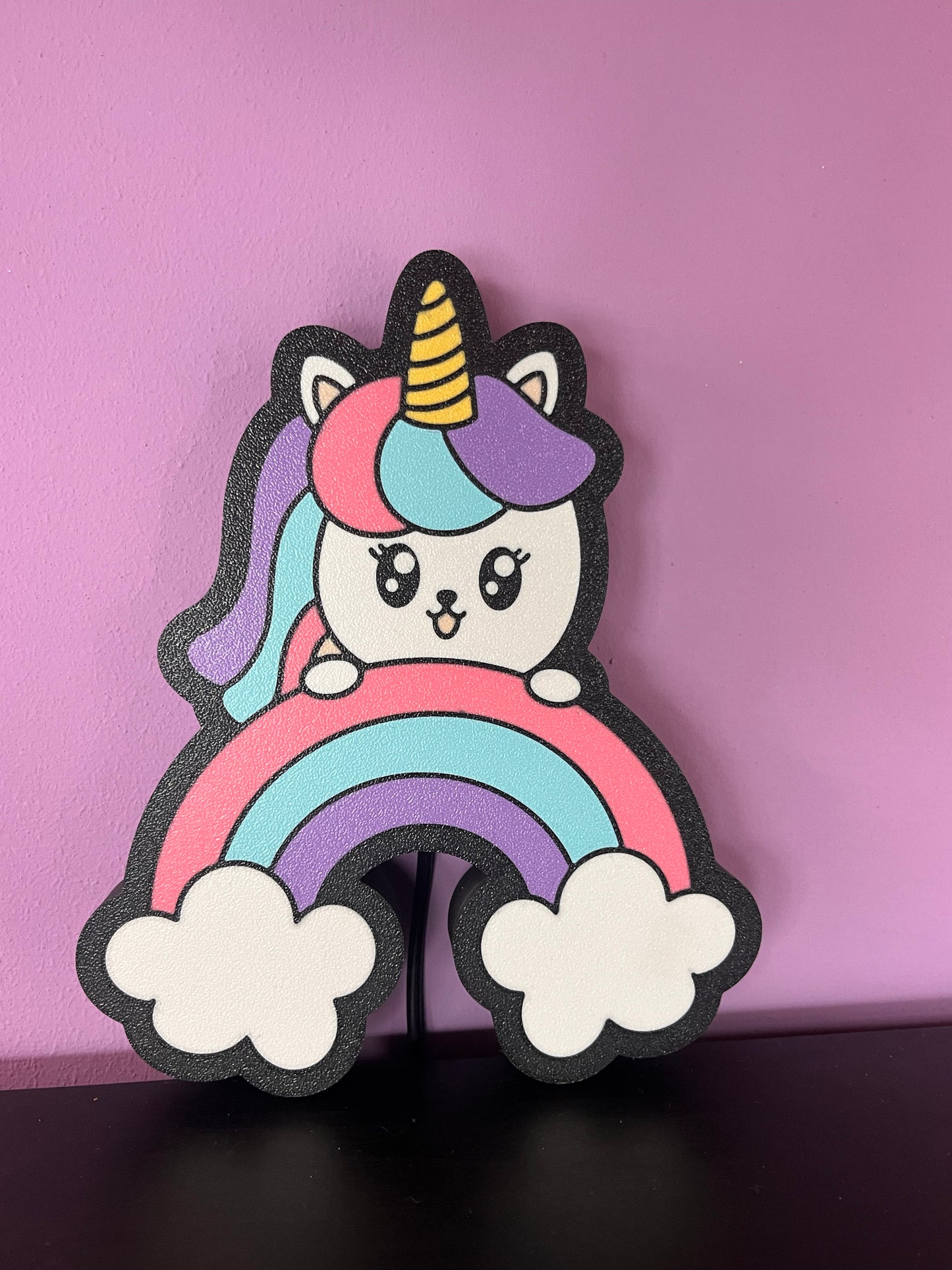 Luce led Unicorno Arcobaleno