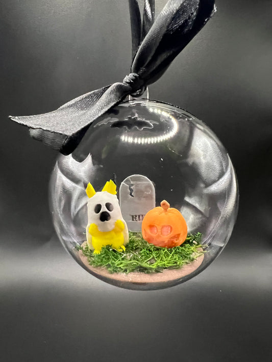 🎃 Pallina Decorativa Halloween - Pikachu Ghost Edition (Glow in the Dark) 🎃
