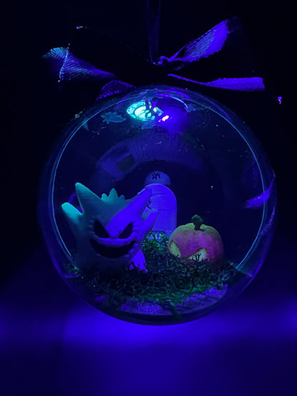 🎃 Pallina Decorativa Halloween - Gengar Edition (Glow in the Dark) 🎃